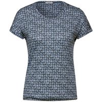 Cecil Kurzarmshirt TOS Button T-shirt With Minima von cecil