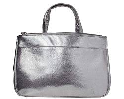 cecilia&bens Handtaschen-Organizer | Bag in Bag für Shopper und Taschen - ideal für Taschen 27 bis 37cm, Farbe:silber von cecilia&bens