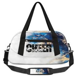 Individuelle Kinder-Reisetasche für Mädchen, personalisierbar, für Teenager, Tanztasche, Wochenendtasche, Reisetasche für Mädchen, Reisen, Schule, Praxis, Tattoo Studio Marble, S von cfpolar