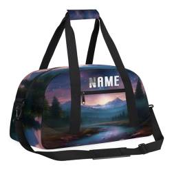 Schöne Sommer-Reisetasche mit Sternenhimmel, Galaxie, für Kinder, personalisierbar, Wochenend-Reisetasche, Reisetasche für Teenager, Jungen, Fitnessstudio, Fußball, Handgepäck, Maletas, Para Niños, von cfpolar