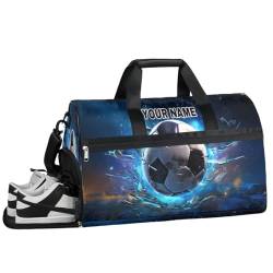 Sporttasche, Basketball, Baseball, personalisierbar, Turnbeutel für Herren und Jungen, individuelle Sporttasche mit Schuhfach, individuelle Reisetasche, Wochenendtasche, Übernachtungstasche für Damen von cfpolar