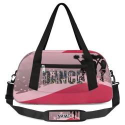 cfpolar Individuelle Kinder-Reisetasche für Mädchen, personalisierbar, für Teenager, Tanztasche, Wochenendtasche, Reisetasche für Mädchen, Reisen, Schule, Praxis, Ballerina Tattoo Studio, S von cfpolar