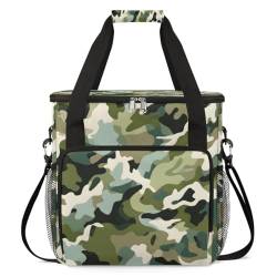 cfpolar Personalisierte Tragetasche für Kaffeemaschinen, Reise-Tragetasche, kompatibel mit K-Mini oder K-Mini Plus, für Einzelportion-Kaffeebrauer, Grün / Schwarz / Camouflage von cfpolar