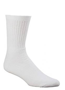 Tennissocken mit Komfortbündchen*5er Bündel,Sport Gesundheits-socken,Weiß uni CH-925 (39-42) von ch-home-design