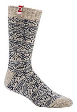 Thermo-wollsocken"Canadian Socks" Vollplüsch gefüttert ''1 Paar'' für Teens Damen und Herren CH-590 (43-46, Blau) von ch-home-design