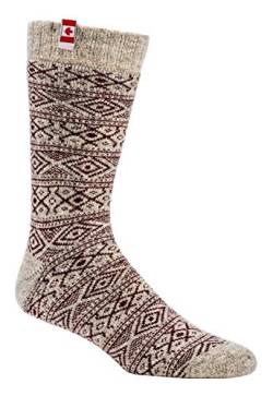 Thermo-wollsocken"Canadian Socks" Vollplüsch gefüttert ''1 Paar'' für Teens Damen und Herren CH-590 (43-46, Rot) von ch-home-design