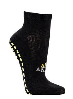 ch-home-design Sneakers Sport und Funktionssocken ''FIT SOX'' Jump Socks Extrastarker ABS-Druck (39-42(ABS-.Druck Gelb)) von ch-home-design