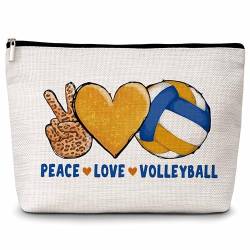 chanuan Peace Love Sport-Make-up-Tasche, Volleyball von chanuan