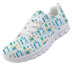 chaqlin Damen Herren Leichte Wanderschuhe Air Mesh Tennis Schuhe Sport Trainer Cartoon Nette Krankenschwester Turnschuhe Größe Eur42 von chaqlin