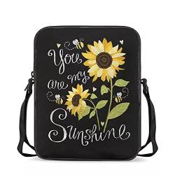 chaqlin Kuriertaschen für Jungen und Mädchen, Mini-Umhängetaschen, Kinder, Schulterhandtaschen, Sonnenblume Sonnenblume, Einheitsgröße, Kuriertasche von chaqlin