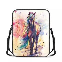 chaqlin Umhängetaschen für Kinder und Kinder, modisch, Sport, Reisen, Kuriertasche, Kunstpferd, Einheitsgröße, Kuriertasche von chaqlin