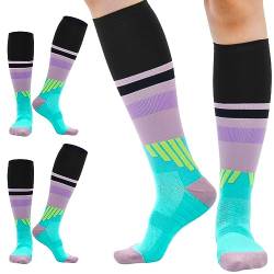 Kompressionsstrümpfe Damen Herren 15~20mmHg Sneaker Socken 34-51 Stützstrümpfe Thrombosestrümpfe Sport Flug Laufen Kompressionssocken 2 Paar (DE/NL/SE/PL, Numerisch, 34, 37, Regular, Regular, Blau) von cheap4uk