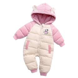 Winterjacke Kinder 98 Kleinkind Baby Mädchen Jungen Warm Kapuze Schneeanzug Overall Daunenmantel Strampler Gepolsterte Outwear Jacke Schnee Tragen Regenjacke Kinder Wasserdicht (Red, 2-3 Years) von chhoioia