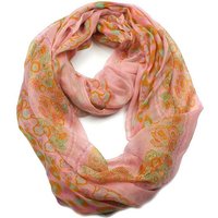 chic4home Loop, (Set, 1-St. Set), Damen Loop-Schal, Tube Scarf, Leo-Look, Pastell-Töne von chic4home