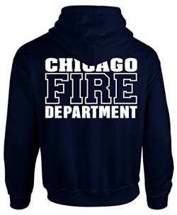 Chicago Fire Dept. - Pullover mit Kapuze (Version 2) (M, Navy) von chicagofire