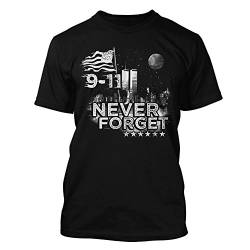 9/11 - Never Forget - T-Shirt in schwarz (S) von chicagofireshop