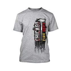 Chicago Fire Dept. - Design T-Shirt in grau (4XL) von chicagofireshop