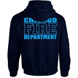 Chicago Fire Dept. - Sweatjacke mit Kapuze (Blue Edition) (L) von chicagofireshop