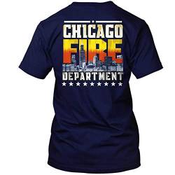 Chicago Fire Dept. - T-Shirt (Skyline Edition) (L) von chicagofireshop