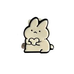 Eleganter Perlenschmuck Rutschfeste Girly Cartoon Rabbit Acetic Clip Cute Little Hair Clip Side Clip Sweet Clip Side Bangs Clip für Mädchen und Frauen Rutschfestes Haar Jaw Clips (A, One Size) von chiphop