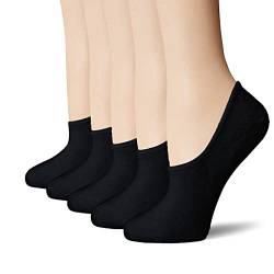 Komfortbund Ohne Drückende Naht 3 Paar Damen Sommer Einfarbig Sport Casual Flacher Mund Anti Rutsch Bootssocken Atmungsaktive Herrensocken (Black, M) von chiphop