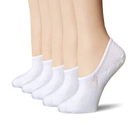 Komfortbund Ohne Drückende Naht 3 Paar Damen Sommer Einfarbig Sport Casual Flacher Mund Anti Rutsch Bootssocken Atmungsaktive Herrensocken (White, M) von chiphop