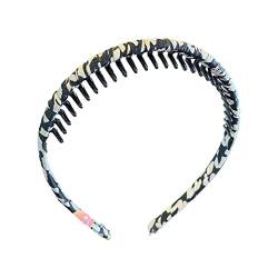 Kunststoff-Stirnbänder für Frauen, mehrfarbig, rutschfeste Zahnkamm-Stirnbänder, Haarreifen, weiches Haar-Accessoires Haarklammern Hund (D, One Size) von chiphop