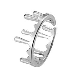 chiphop Ring Gruseliges Blut Gruseliger Roter Ring Tropfender Damen Halloween Ringe Ringe Frau (Silver, One Size) von chiphop