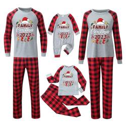 chiphop Weihnachts Pyjama für Familie Family Outfit Pyjamas Warm und Kältebeständig Modisches Rundkragen Geschnitten Kids Christmas Pajamas Pyjamas von chiphop
