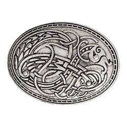Viking Brosche Pin für Frauen Schnalle Verschluss Kleidung Verschlüsse Schal Umhang Clip Pin Modeschmuck, Silber von chiwanji