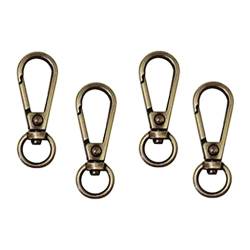 chiwanji 4 / Satz Swivel Klammern Lanyard Karabinerhaken Karabinerverschluss Erkenntnisse, Bronze von chiwanji