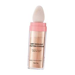 chiwanji Highlighter Glow Brightener Face Rouge Patting Smooth Loose Setting Schimmer und Glanz für Make, von chiwanji