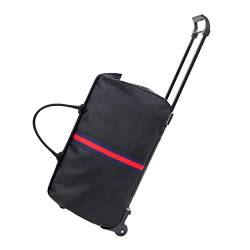 chiwanji Reisetasche mit großem Fassungsvermögen und 2 Rädern, Reisetasche, Reißverschluss, Bekleidung, Trolley, Reisegepäck, Tragetasche, reißfest, Kleidung, C von chiwanji