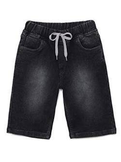 chopper club Jungen Denim Shorts Kurze Hosen Regular Fit aus Stretchable Dehnbarer Denim Black 30 von chopper club