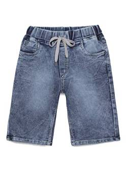 chopper club Jungen Denim Shorts Kurze Hosen Regular Fit aus Stretchable Dehnbarer Denim Stone 38 von chopper club