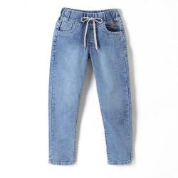 chopper club Jungen Jeans - Dehnbare Jeanshosen Denim, elastische Jeans für Jungs Slim Fit -Hellblau_6-7 Jahre von chopper club