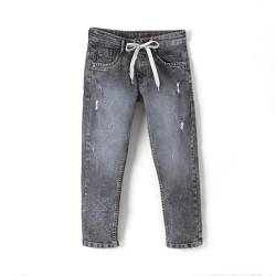 chopper club Jungen Jeans mit innerem Gummizug aus dehnbarem Denim-Stoff Schlanke Passform Grey 40 von chopper club