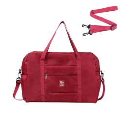 Gepäcktasche wasserdichte Reisetasche Weekender Übernachtungstasche Leichte Aufbewahrung Gepäck Duffle Bag Einkaufstasche Für Damen Und Herren Organizer Mit Mehreren Fächern von churuso