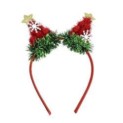 Shinning Lametta Weihnachtsbaum Haar Hoop Festival Pompons Stirnband für Teenager Erwachsene Party Performances Haarzubehör Weihnachten Stirnbänder für Erwachsene Weihnachten Stirnbänder für Frauen von churuso