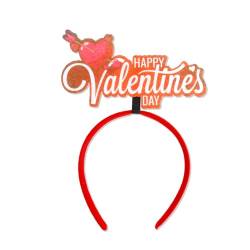 Stylisches Valentinstags-Haar-Accessoire, herzförmiges Design, Haarband für Partys und Hochzeiten, Bühnenauftritte, Kopfbedeckung, Valentinstag-Themenschmuck von churuso
