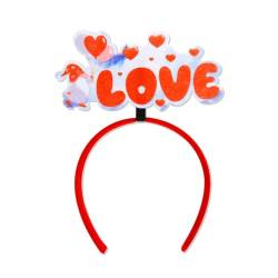 Stylisches Valentinstags-Haar-Accessoire, herzförmiges Design, Haarband für Partys und Hochzeiten, Bühnenauftritte, Kopfbedeckung, Valentinstag-Themenschmuck von churuso