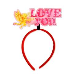 Stylisches Valentinstags-Haar-Accessoire, herzförmiges Design, Haarband für Partys und Hochzeiten, Bühnenauftritte, Kopfbedeckung, Valentinstag-Themenschmuck von churuso