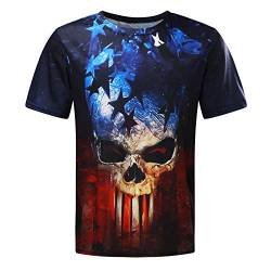 Herren T-Shirt Junge Männer Tops, 3D Druck Sport Kurzarm Casual Top Rundhals Shirts Männer lustige Geschenke für männer von cinnamou Herren