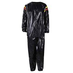 cinnamou Unisex Herren Damen Saunaanzug PVC Geeignet für Gewichtsreduzierung, Outdoor-Sportarten wie Laufen Wasser Winddicht Schutzspringen Radfahren und Bälle Spielen von cinnamou Herren