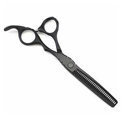 Haarschneidscheren Black Friseur-Schere, Haarverdünnungsschere, Friseurschere, Friseurschere (Color : 5.5 inch thinning) von cjcaijun