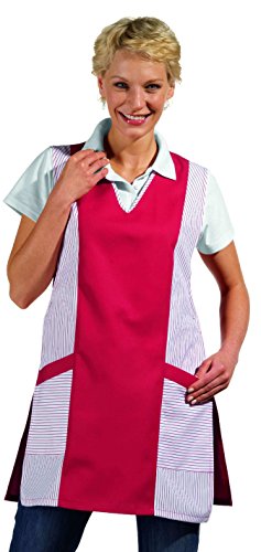 clinicfashion 50112003 Überwurfschürze/Chasuble, rot, Größe II von clinicfashion