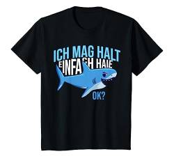 Kinder Hai T-Shirt Ich mag halt einfach Haie Jungen Shirt T-Shirt von cloth.ly Hai T-Shirts