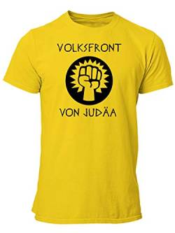 clothinx Brian Volksfront von Judäa | Kult T-Shirt Zum Beliebten Filmklassiker | Schließ Dich Der Wahren Revolution An Herren T-Shirt Gelb Gr. 3XL von clothinx