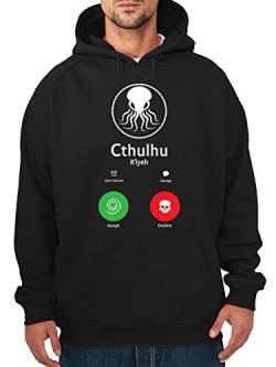 clothinx Call of The Ancient One Cthulhu Rollenspiel Horror Herren Kapuzenpullover Schwarz Gr. 3XL von clothinx