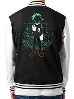 clothinx Collegejacke Unisex My Hero - Deku Plus Ultra Schwarz/Weiß Gr. S von clothinx